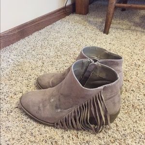 Fringe booties
