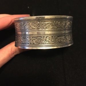 Silver cuff bracelet