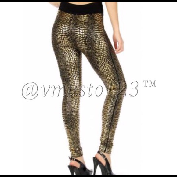 PREMIUM SNAKE FOIL PRINT FLEECE LEGGING - Picture 3 of 3