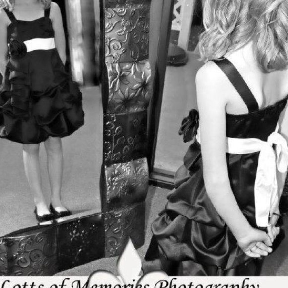 Beautiful black and white dress