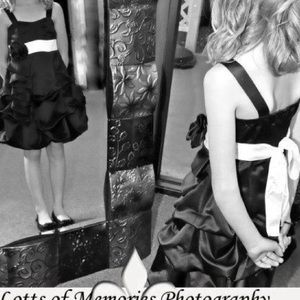 Beautiful black and white dress