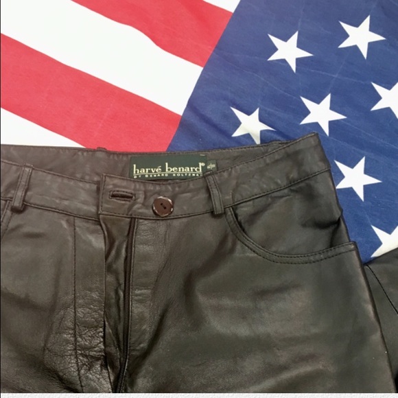 Genuine Leather Biker Pants - Picture 2 of 5