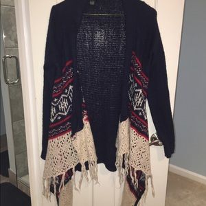 fun long cardigan