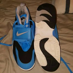 Blue Nike sneakers