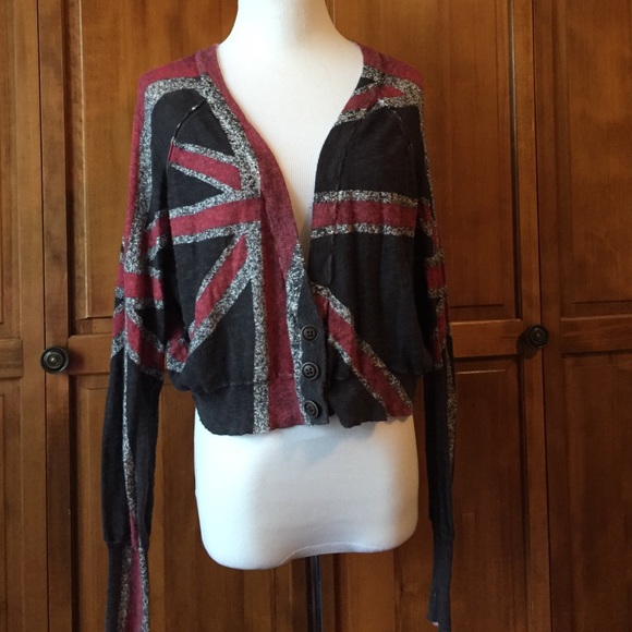 Arizona Jeans Cropped Cardigan Sweater | Size L