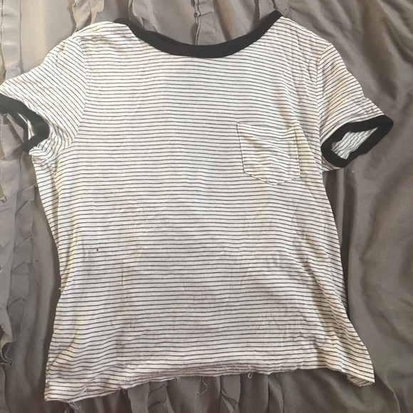 stripped , flowy shirt