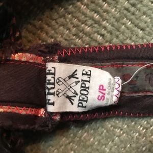 Free People Brown Plaid Halter Top