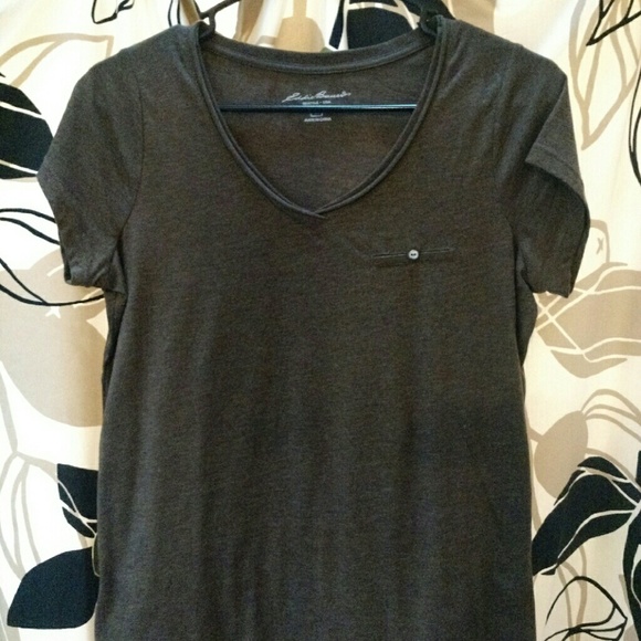 Heather brown Eddie Bauer shirt