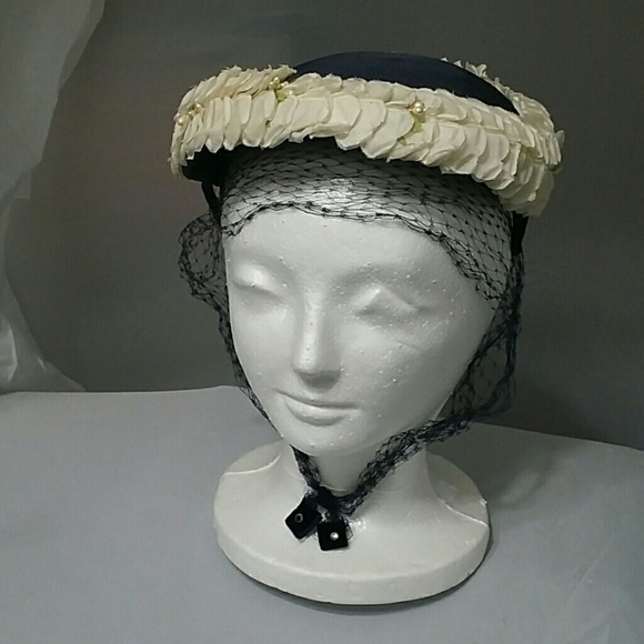 Navy Blue Vintage Hat