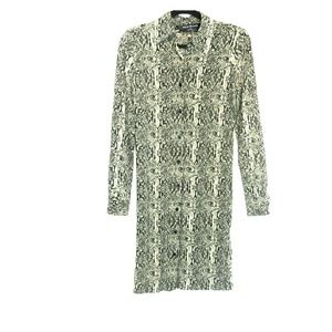 Long Sleeve Snake Pattern Dress