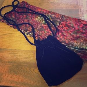 Black Velvet Purse
