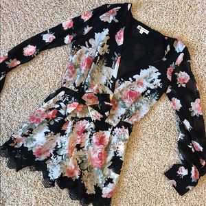 Floral sexy romper