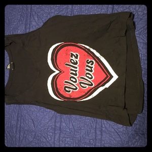 Small black Forever 21 crop top/tank