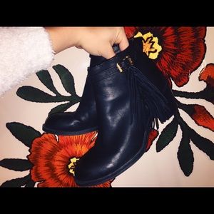 Women's black booties