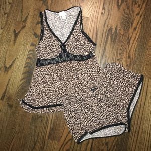 Super soft leopard PJ set