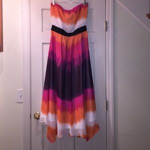 Express tie dye ombré maxi dress