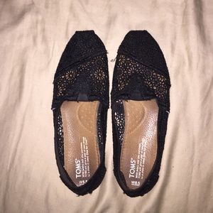 Black Crochet Toms