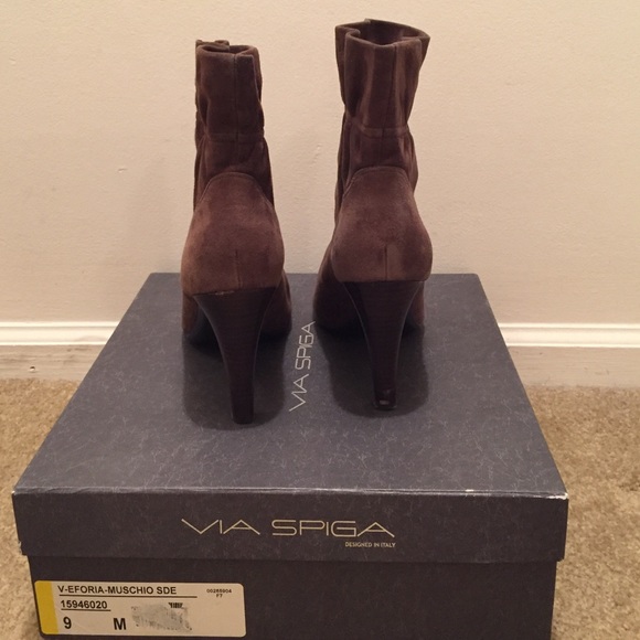 Via Spiga Eforia-Muschio Suede Booties - Picture 3 of 4