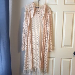Beige long cardigan!! Super cute!!