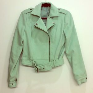 Wool biker jacket!