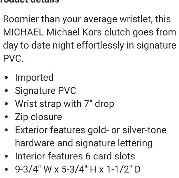 MICHAEL KORS LARGE ZIP WRISTLET - Picture 3 of 3