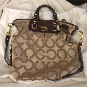 Brown/Gold Coach Purse