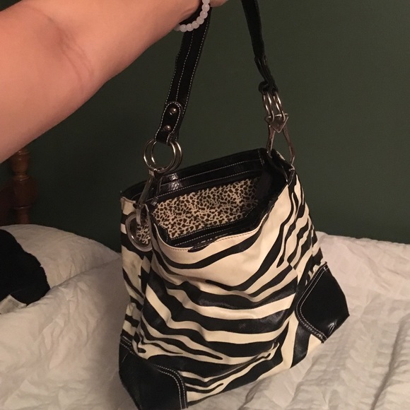 Let her zebra print purse