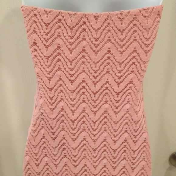 Pink Crochet Maxi dress - Picture 2 of 3