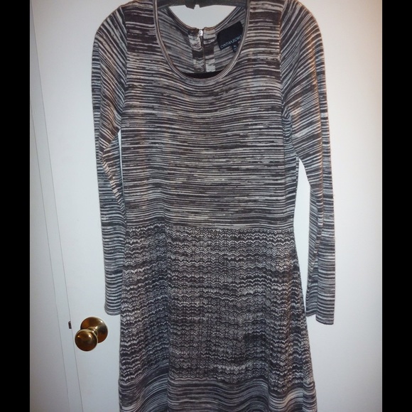 Cynthia Rowley Black/Grey Sweater Dress, size XL