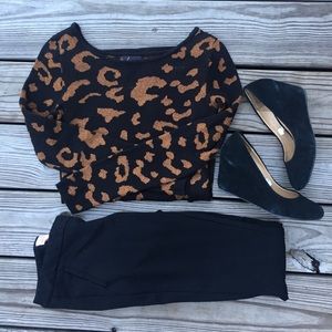 Leopard print sweater