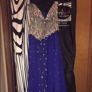 Royal blue long Formal dress