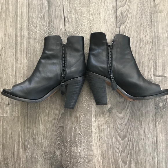 Rag & Bone Brea Boot in Black Rag & Bone opened toe booties, 36.5