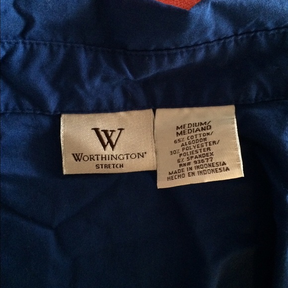 Blue button down top - Picture 4 of 4