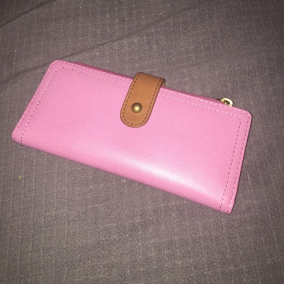 Pink fossil wallet