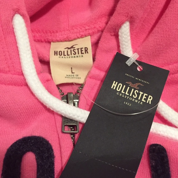 Juniors Hollister Zip Up Hoodie - Picture 4 of 4