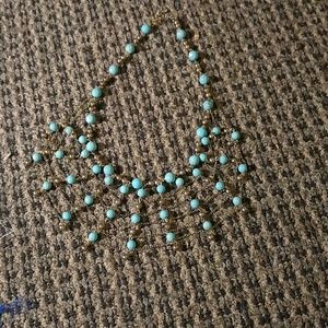 Gold and turquoise necklas
