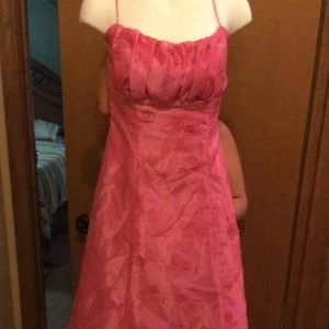Pink rose long Formal dress