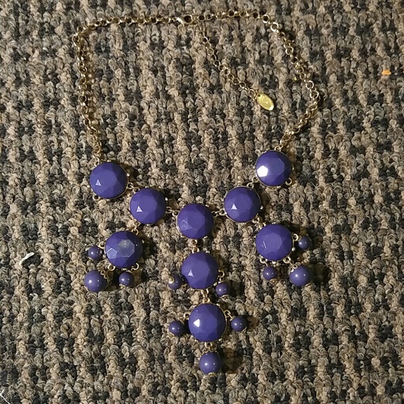 Adorable blue and gold necklace