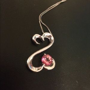 Silver Open Heart Necklace