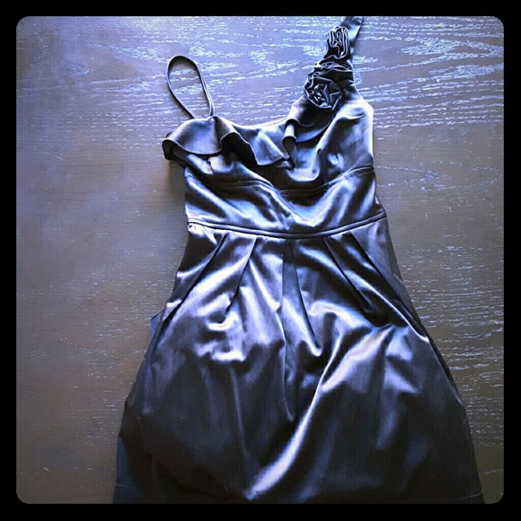 Charlotte Russe One-Shoulder Satin Dress
