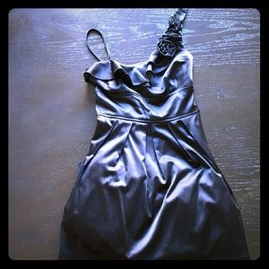 Charlotte Russe One-Shoulder Satin Dress