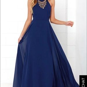 Lulu's navy blue dress👗