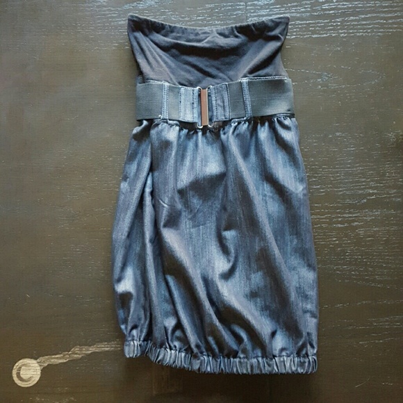 New Collection Denim Straples Dress