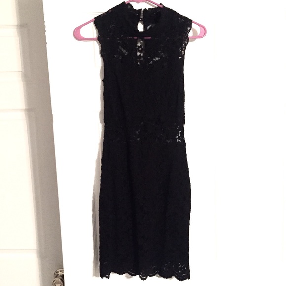 S Black Lace Dress