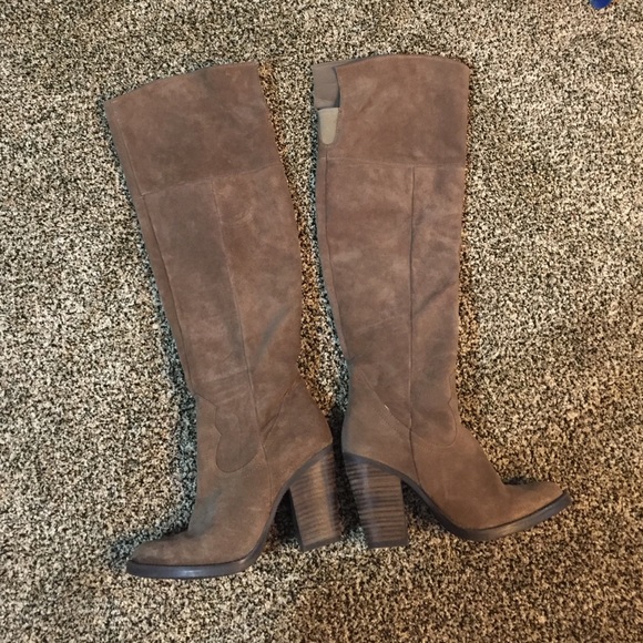 Taupe suede OTK Boots- Steve Madden