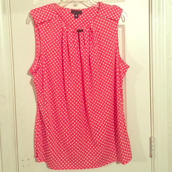 Coral polka for dressy shirt