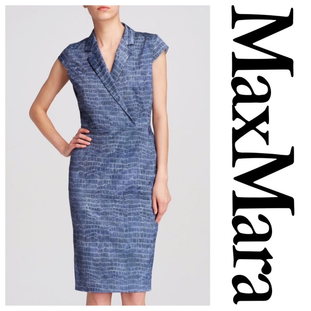 MaxMara Crocodile Print Dress