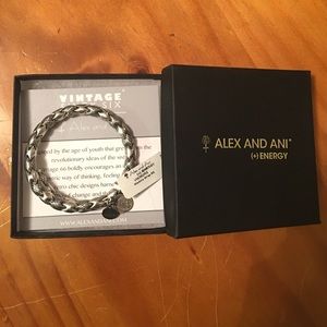 Brand new silver Alex & Ani wrap bracelet