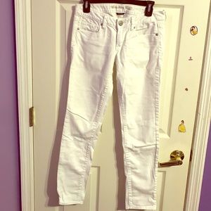 Skinny white jeans