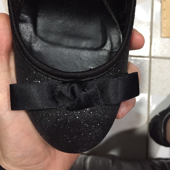 Black Glitter Heels - Picture 3 of 4